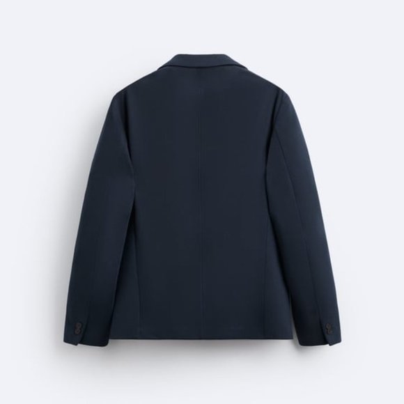 Zara Stretch Blazer (Blue) (NWT) - Picture 3 of 7